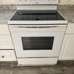Samsung Electric Range & Frigidaire Refrigerator
