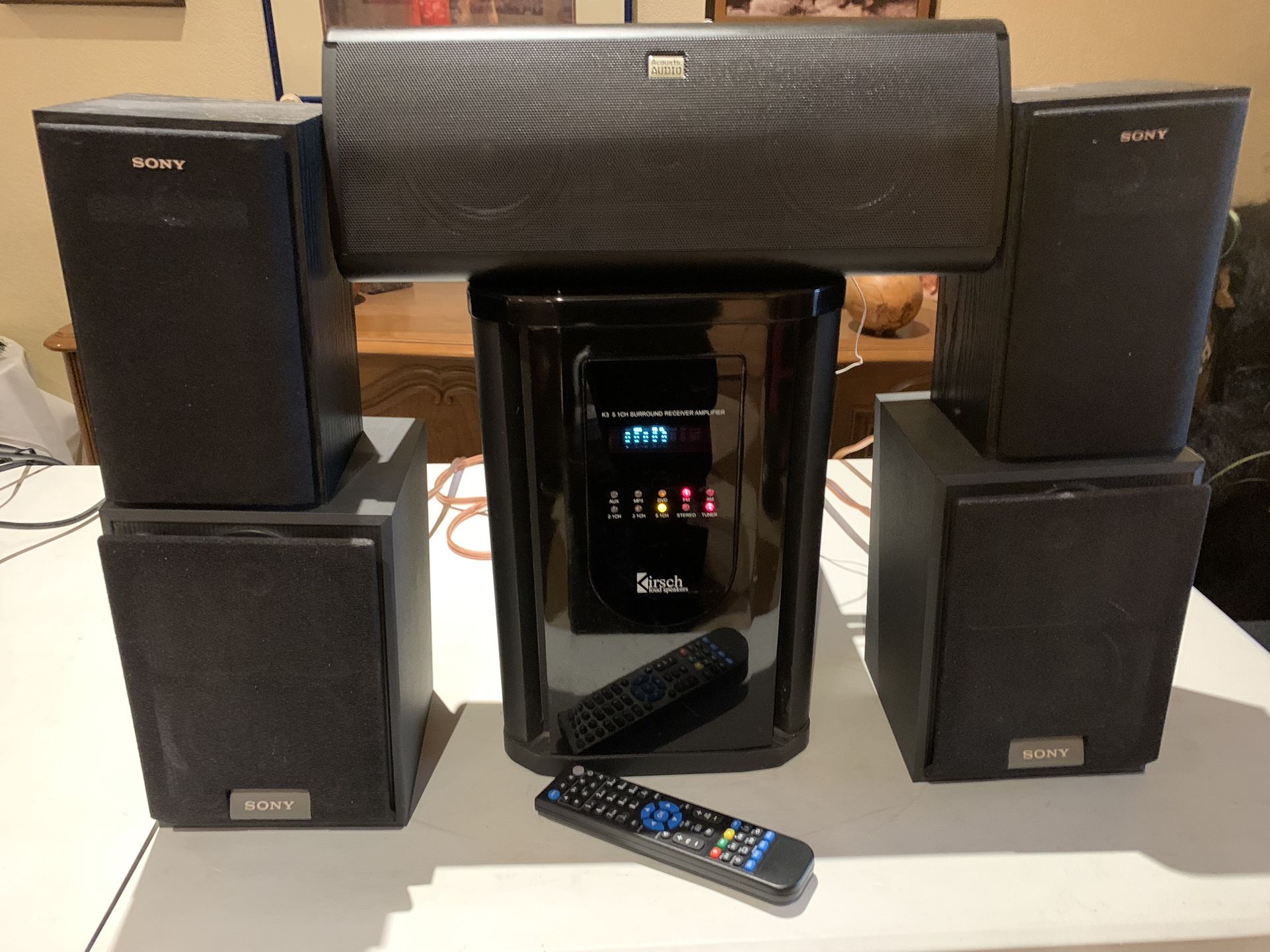 KIRSCH RECEIVER AND SPEAKERS