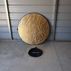 Interfit 5 in 1 Silver White Black Gold 42" 106cm Reflector Light Modifier Large