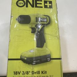 Ryobi 18V 3/8 Drill Kit 