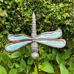 Unique Handmade Dragonfly Garden stake