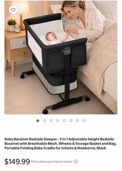 Brand new 3 in 1 baby bassinet