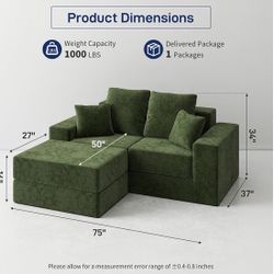 Cloud, L-Shaped Sofa Couch