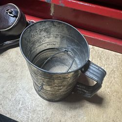 Antique Bromwell Flour Sifter 