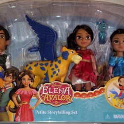 DISNEY PRINCESS ELENA OF AVALOR PETITE STORYTELLING SET MATEO, ISABEL, SKYLARK, ZUZO,TOYS R US RARE TO FIND