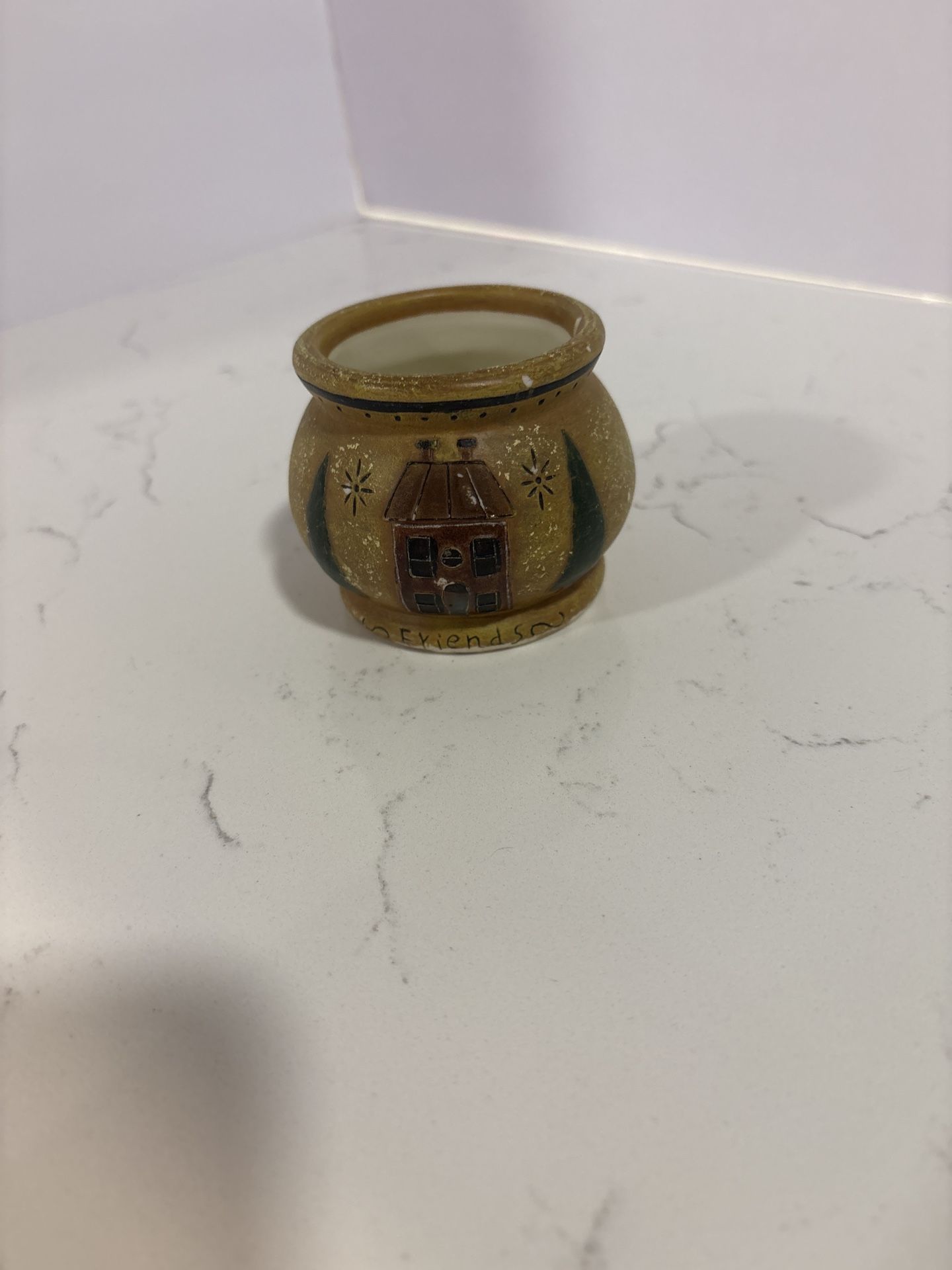 Lang Candles “Friendship” Votive Holder – Rustic Country Decor