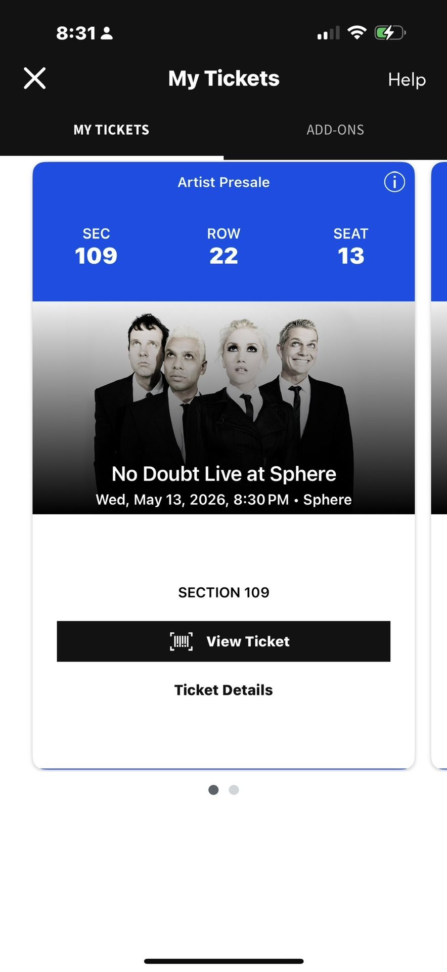 No Doubt At Sphere