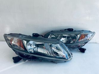 2012-2015 HONDA CIVIC Sedan, Coupe SET LEFT AND RIGHT SIDE HEADLIGHTS HALOGEN OEM