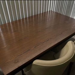 Wooden Metal Dining Table