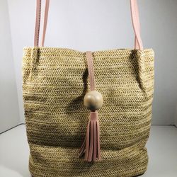 Pink and Tan Purse 