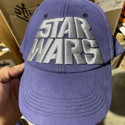 Disney Parks Star Wars Hat Cap Blue Adult One Size 100% Cotton Embroidered Logo