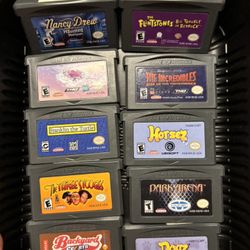 Nintendo GameBoy Advance Game Lot. Dark Arena, Nancy Drew, Three Stooges, Etc 