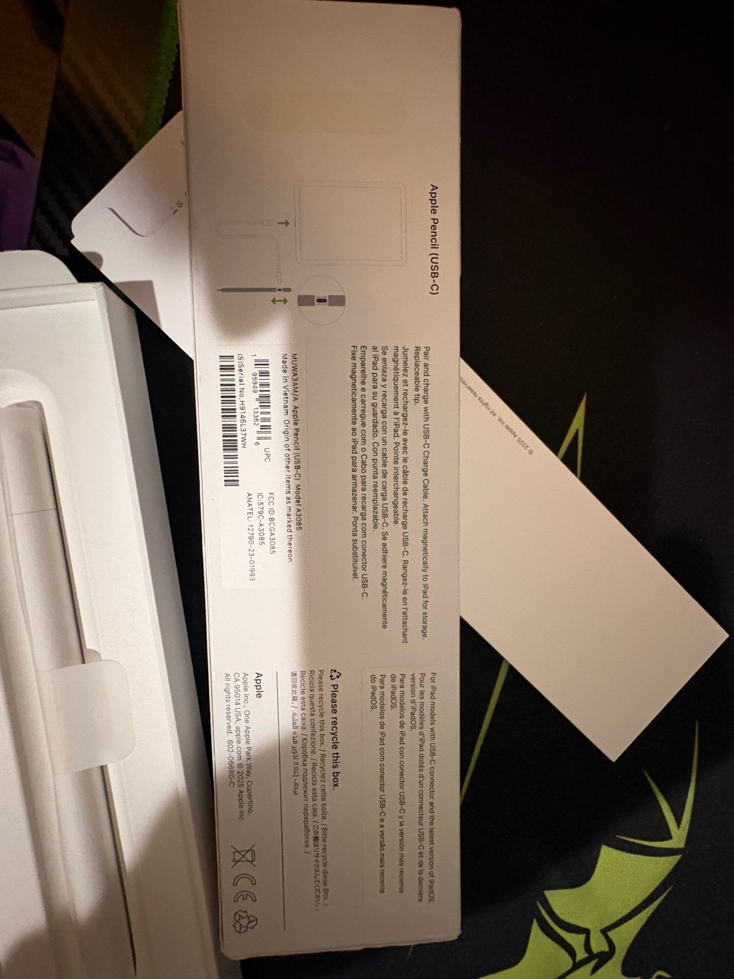 Apple Pencil (USB-C) – New in Original Box