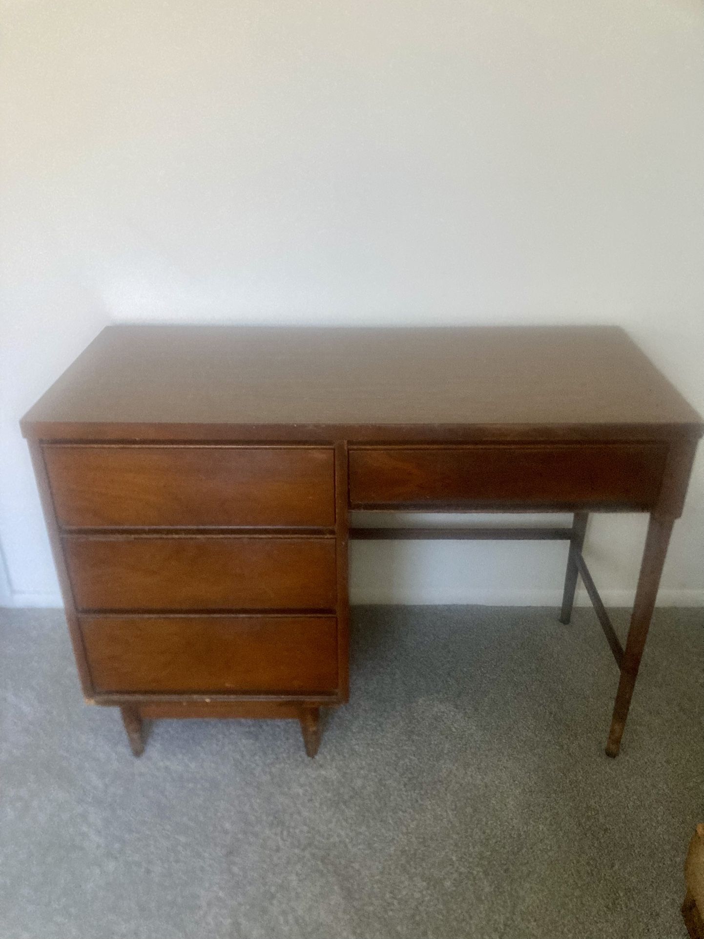 Mid Century Modern Desk With Mirror
