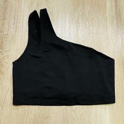 Fabletics Asymmetrical Double Strap Midi Bra