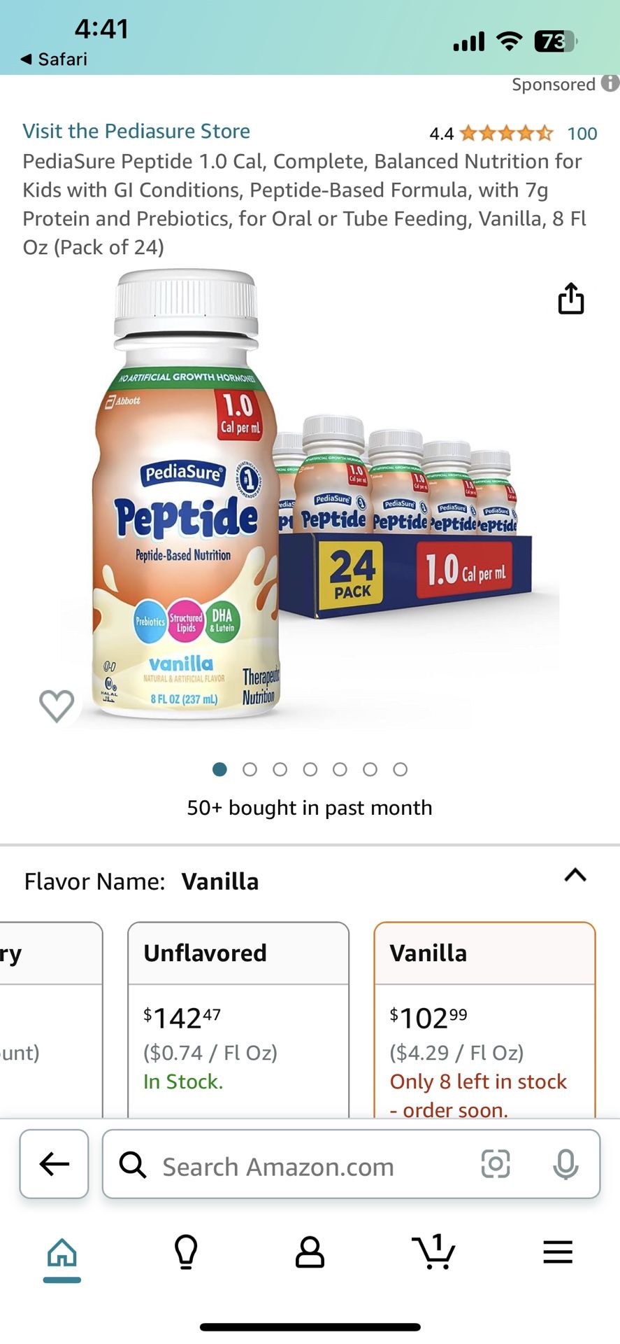 Pediasure Peptide 1.0