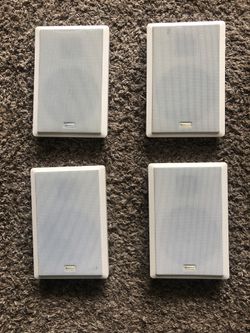 Four Rockville RockSlim Speakers
