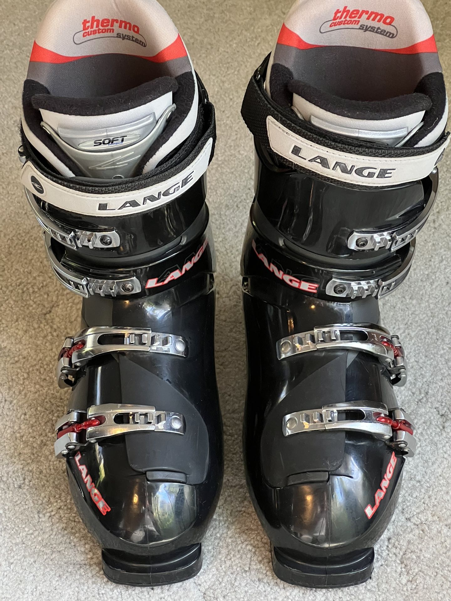 Lange‎ Vector 7 Softech Ski Boots Red With Silver Buckles Size 27.5 9.5 318mm Lange RS 70 SC Ski Boot - Unisex main image 3