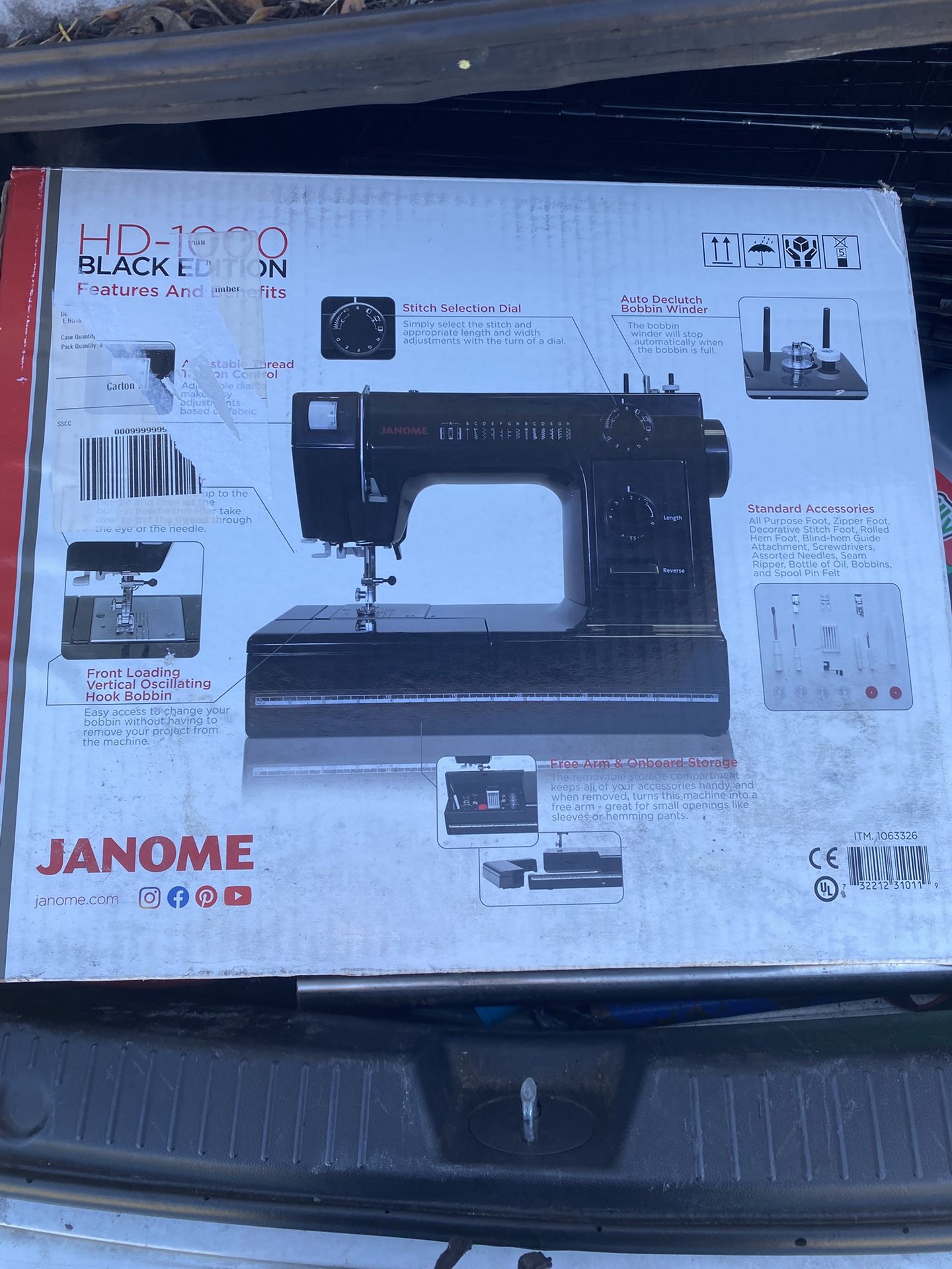 Janome Hd 1000 Sewing Machine