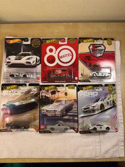Hot Wheels Premium 6 Car Lot Nissan R32 LBWK Agera R Ferrari 250 GTO NSX Kool Kombi