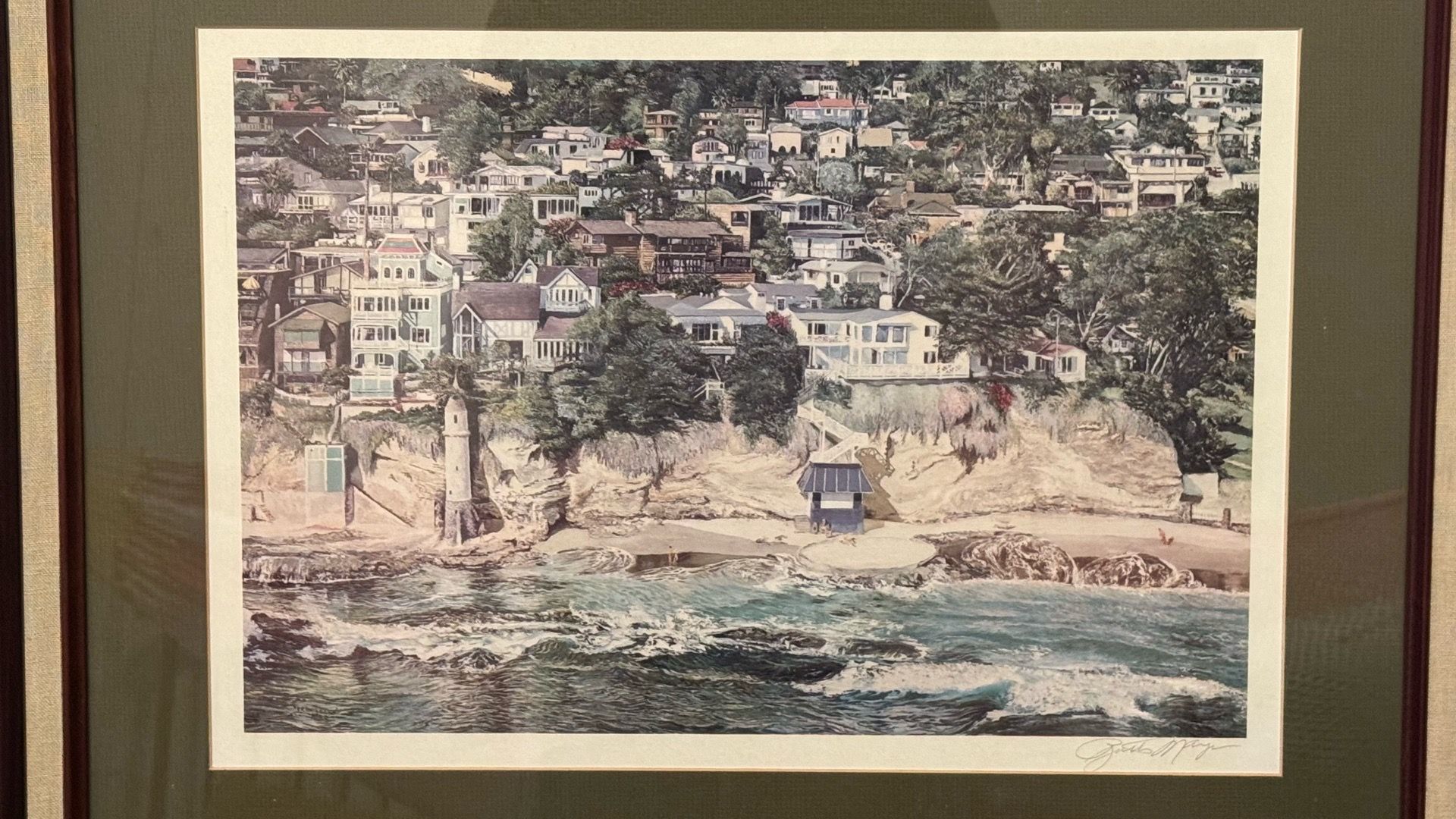 Framed "Victoria Beach" Art Print by Ruth Mayer