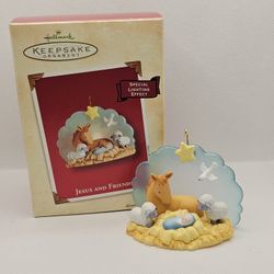 New Manger Animals JESUS AND FRIENDS Hallmark Ornament 2002 Religion Christmas

Brand new,  never displayed 

Hallmark Keepsake Ornament Jesus and Fri