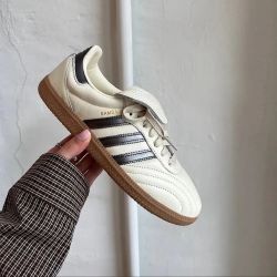 Women's Adidas Originals Samba Long Tongue Shoes - Cream White Black Gum - Size 6.5, 7, 7.5, 8, 9, 9.5, 10