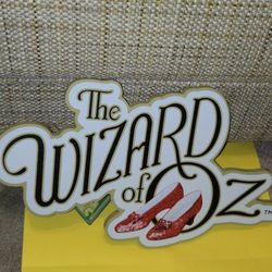 Wizard Of Oz Logo Art Wood 9" X 7"