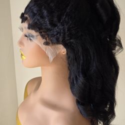 Wigs Human Hair 13X4 16-inch 