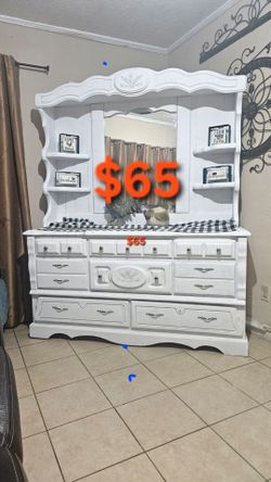 Real Wood Dresser Farmhouse Size 63wide/73 H