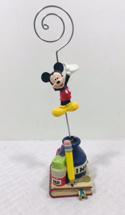 Disney Store Mickey Mouse Figurine Photo Note Holder