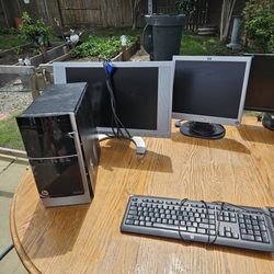 Computer Monitors, Keyboards.