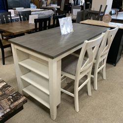 Counter Height Table W/storage 