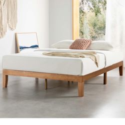 Full Size Wood Bed Frame - Natural Pine