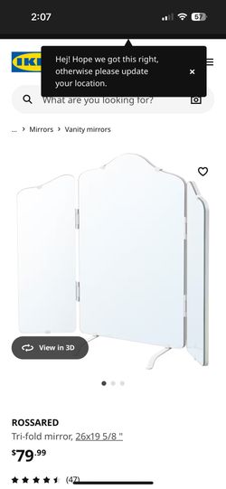 IKEA Rossared Mirror NEW IN BOX!