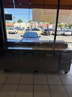 93” True Commercial Prep Table Refrigerator