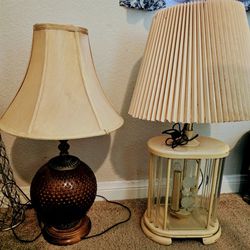 Vintage Orange Amber Hobail Glass Globe Lamp Or Swag Lamp Conversion 
