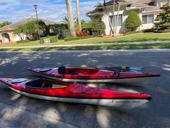 Tandem Kayak Set with Trailer And Accesories