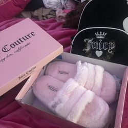 Juicy Couture Backpack And Slippers