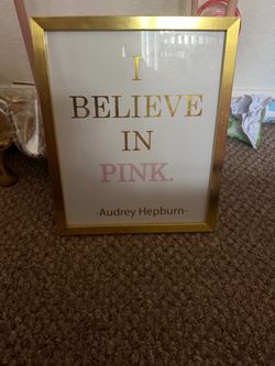 “I Believe in Pink” Audrey Hepburn Frame
