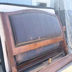 King Size Box Spring and Mattress Head Board