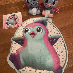 Hatchimal Twins - Set Of Two , Plus Puzzle And an Egg 
