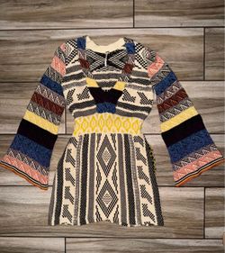 Free People Vintage Style Knit Dress Size Small