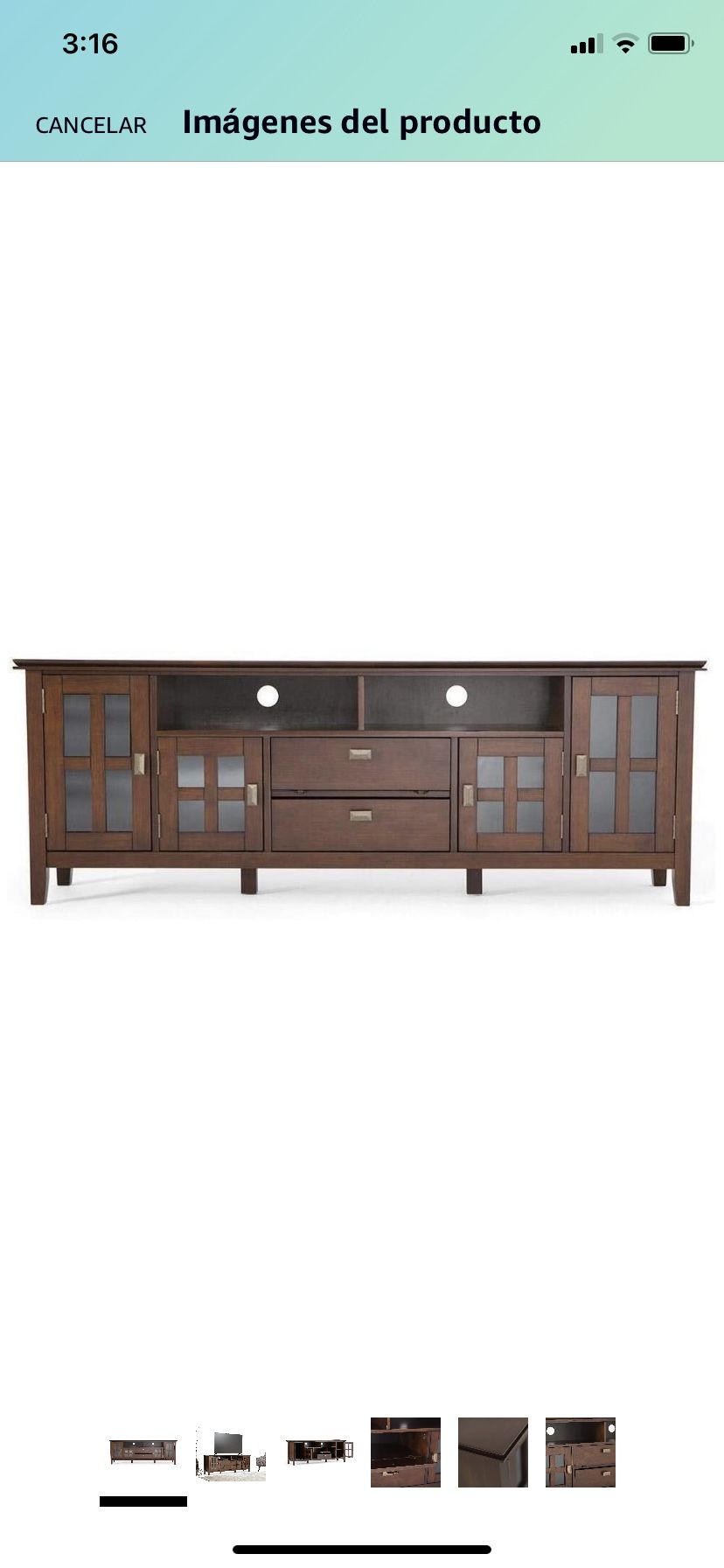 72 Inc Wide Tv Media Stand Brand New SimpliHome