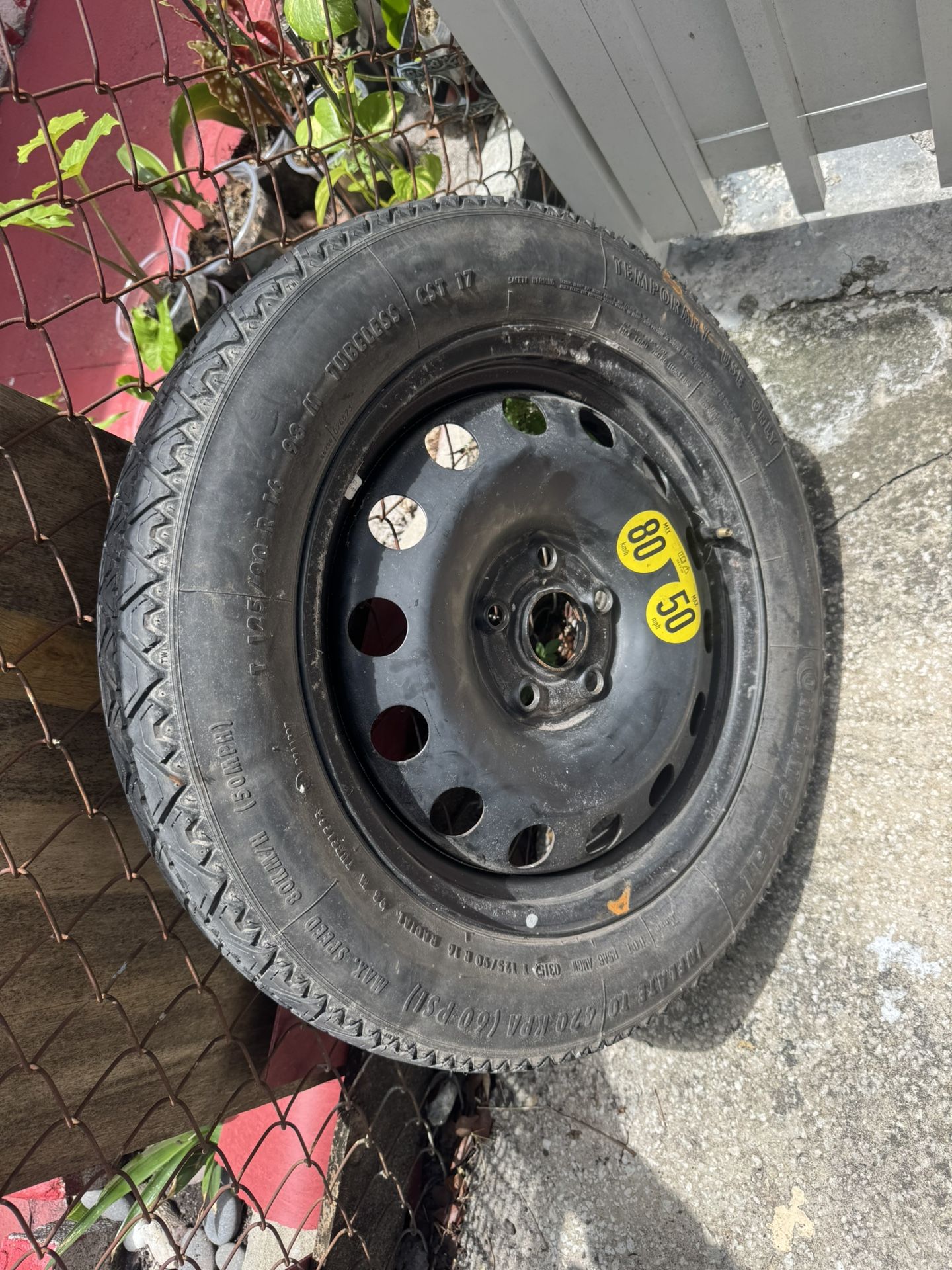 2010 -2017 Volkswagen Jetta spare tire