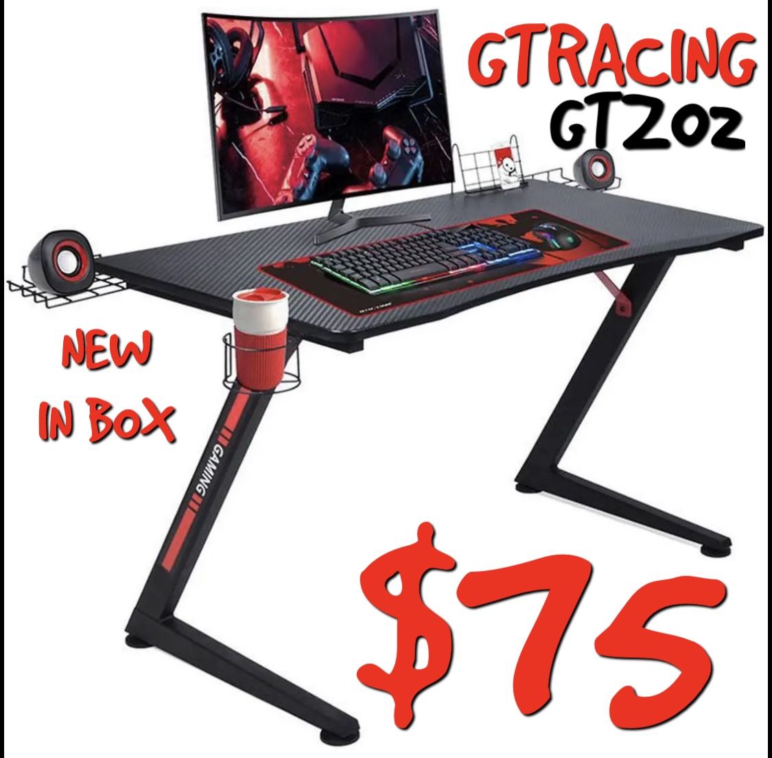 GTRACING GAME DESK NEW
