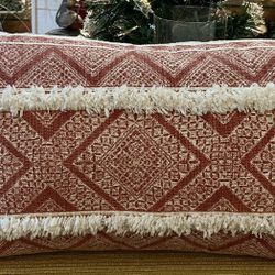 Large 25x14 Overstuffed Lumbar Throw Pillow/cushion 