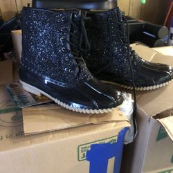 Glitter Duck Boots