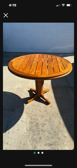 Wood table from HR. $250. Original price $1000.