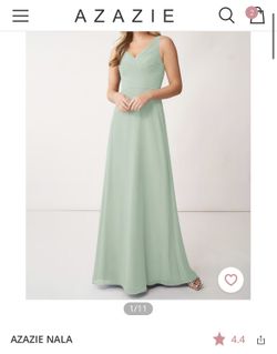 2 Steel Blue Bridesmaid Dresses Thumbnail